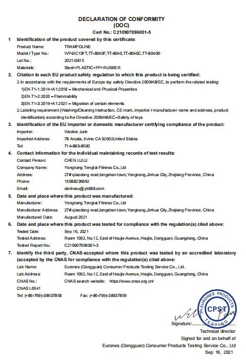 Home Fitness Trampoline